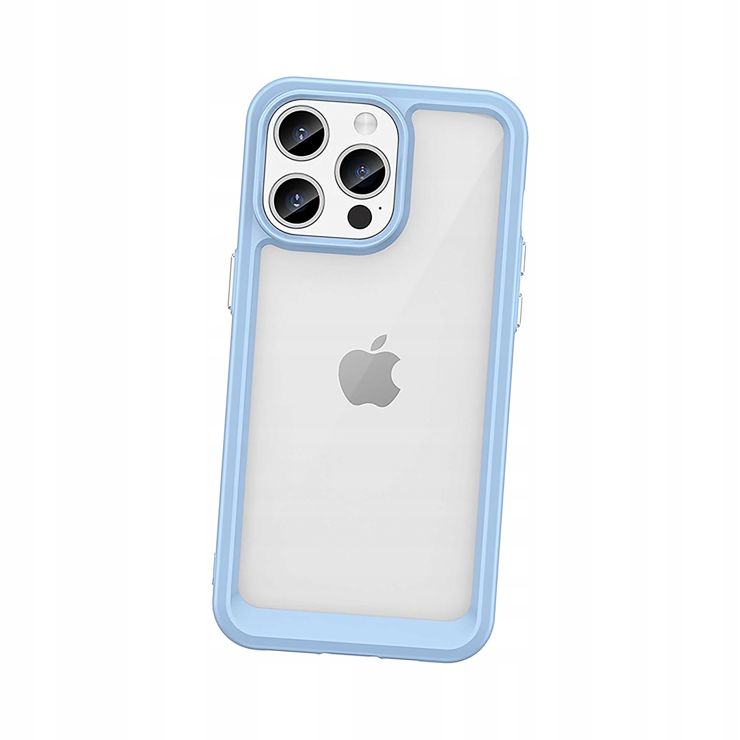 Plecki Wzmocnione etui z elastyczną ramką do iPhone 15 Pro Outer Space