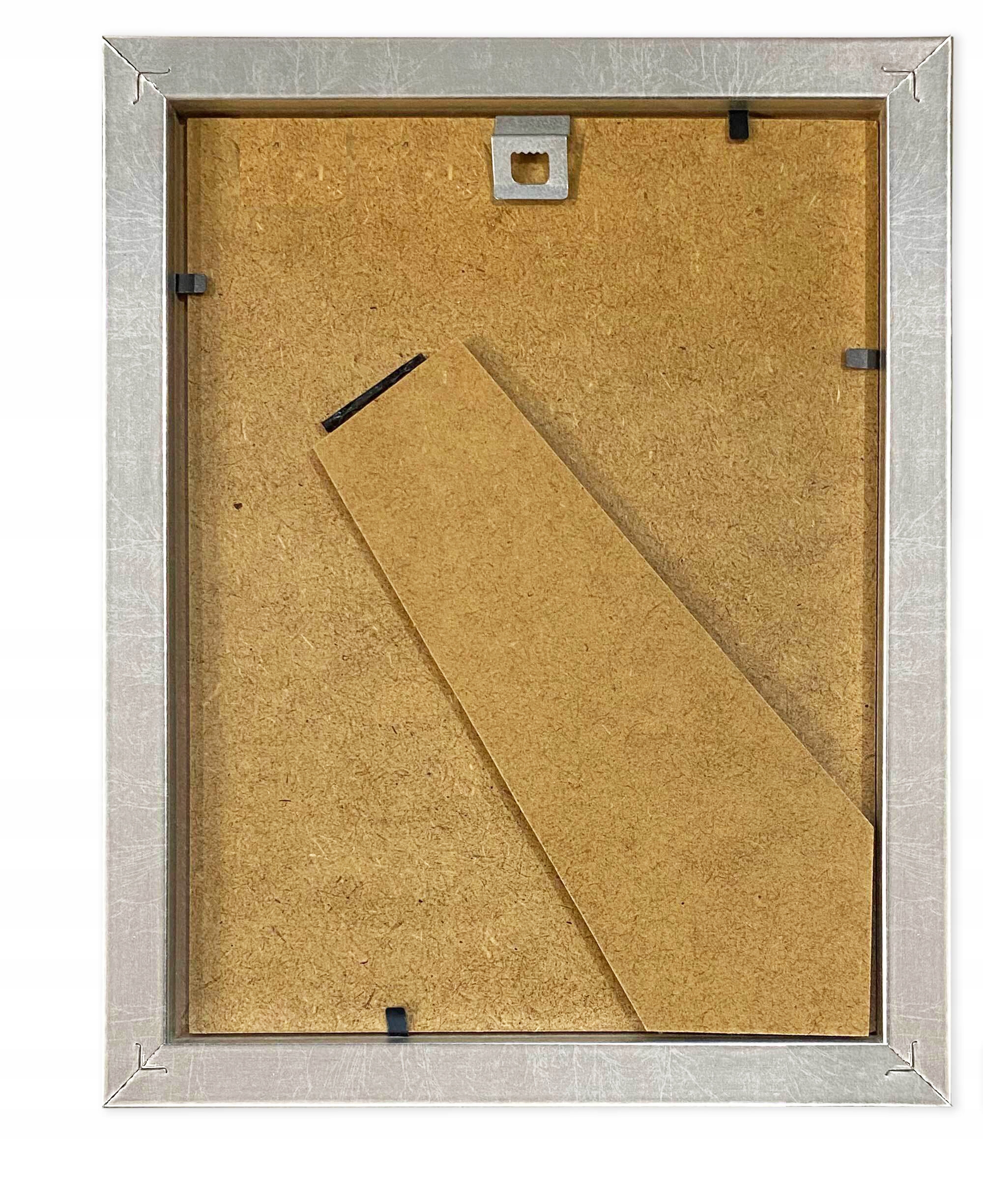 Ramka A4 21x29,7 p-partout 15x21 Italia srebrna Kod producenta Italia_ramka_z_passe_partout