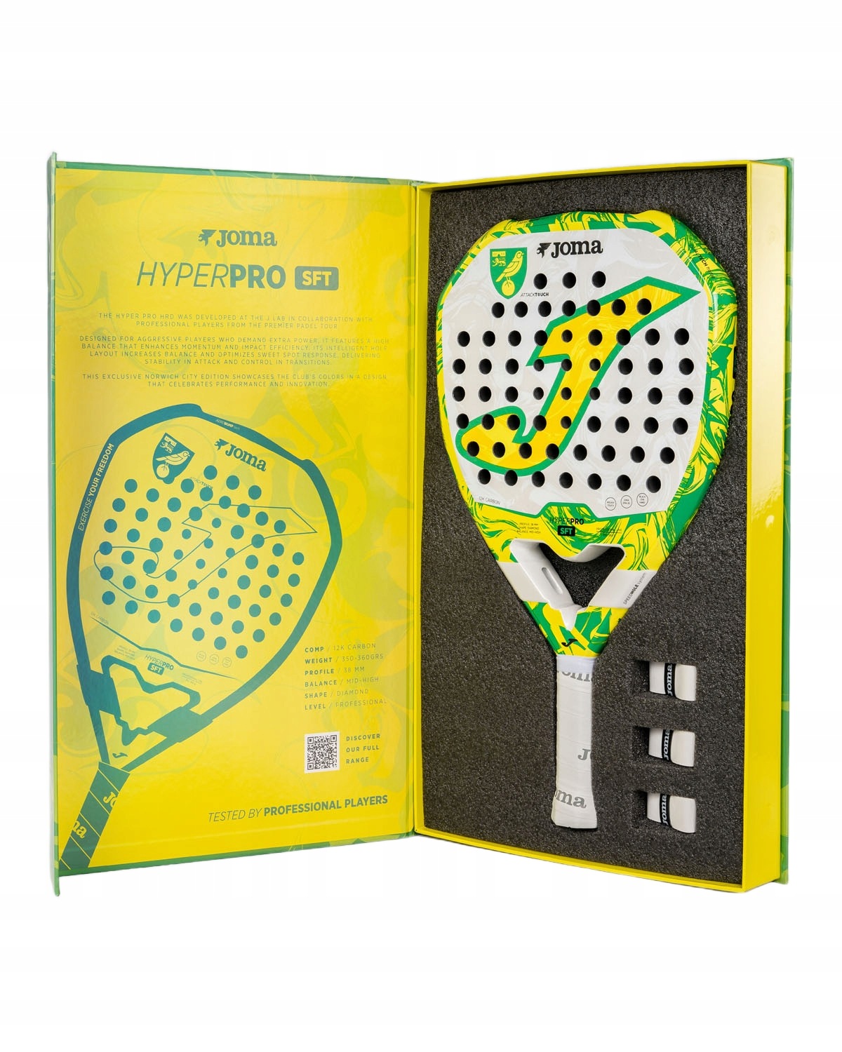 Rakieta do padla Joma Hyper Pro Sft Norwich City Fc