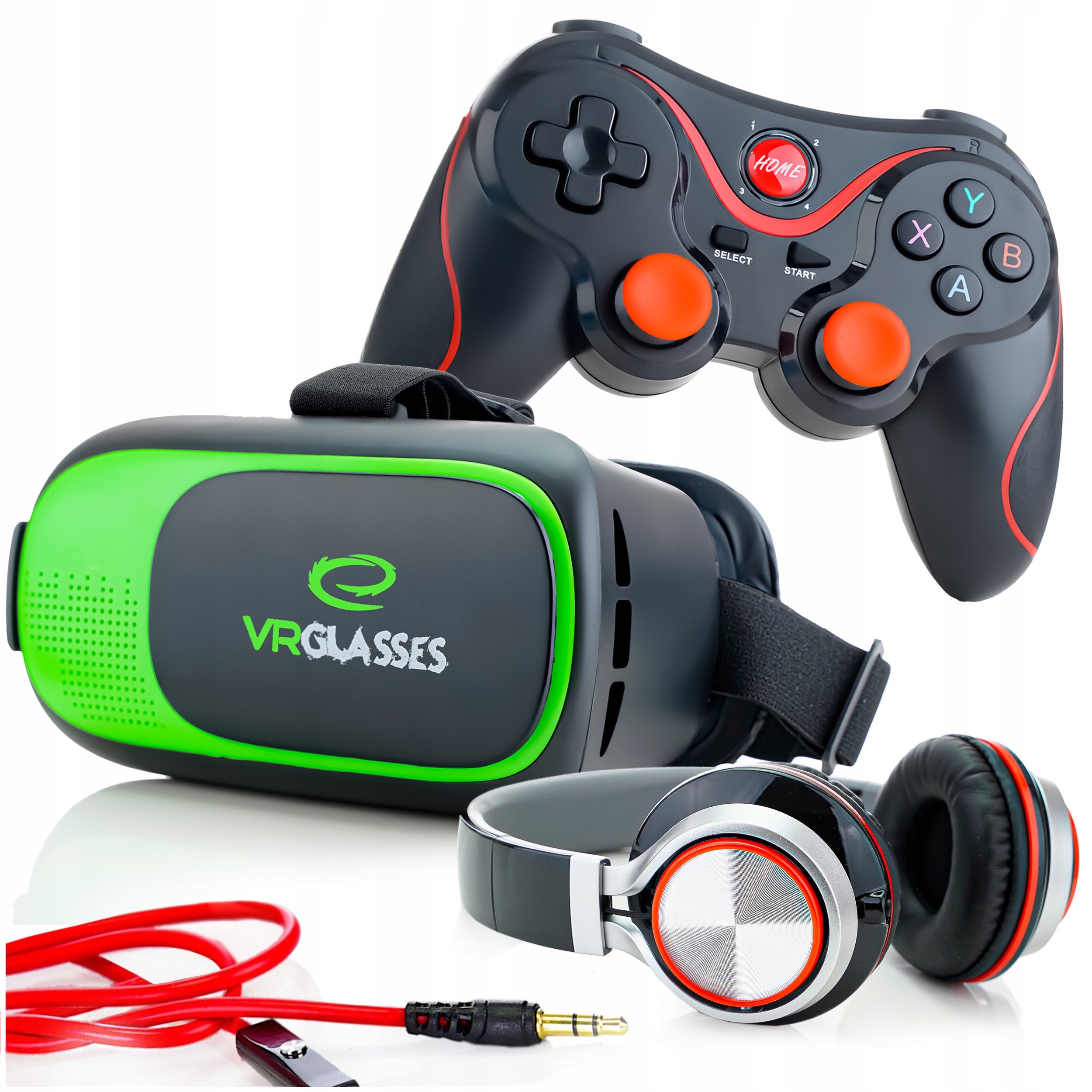 POMYSŁ NA PREZENT DLA 10 11 12 13 LATKA POD CHOINKĘ GOGLE VR 360 3D + PAD