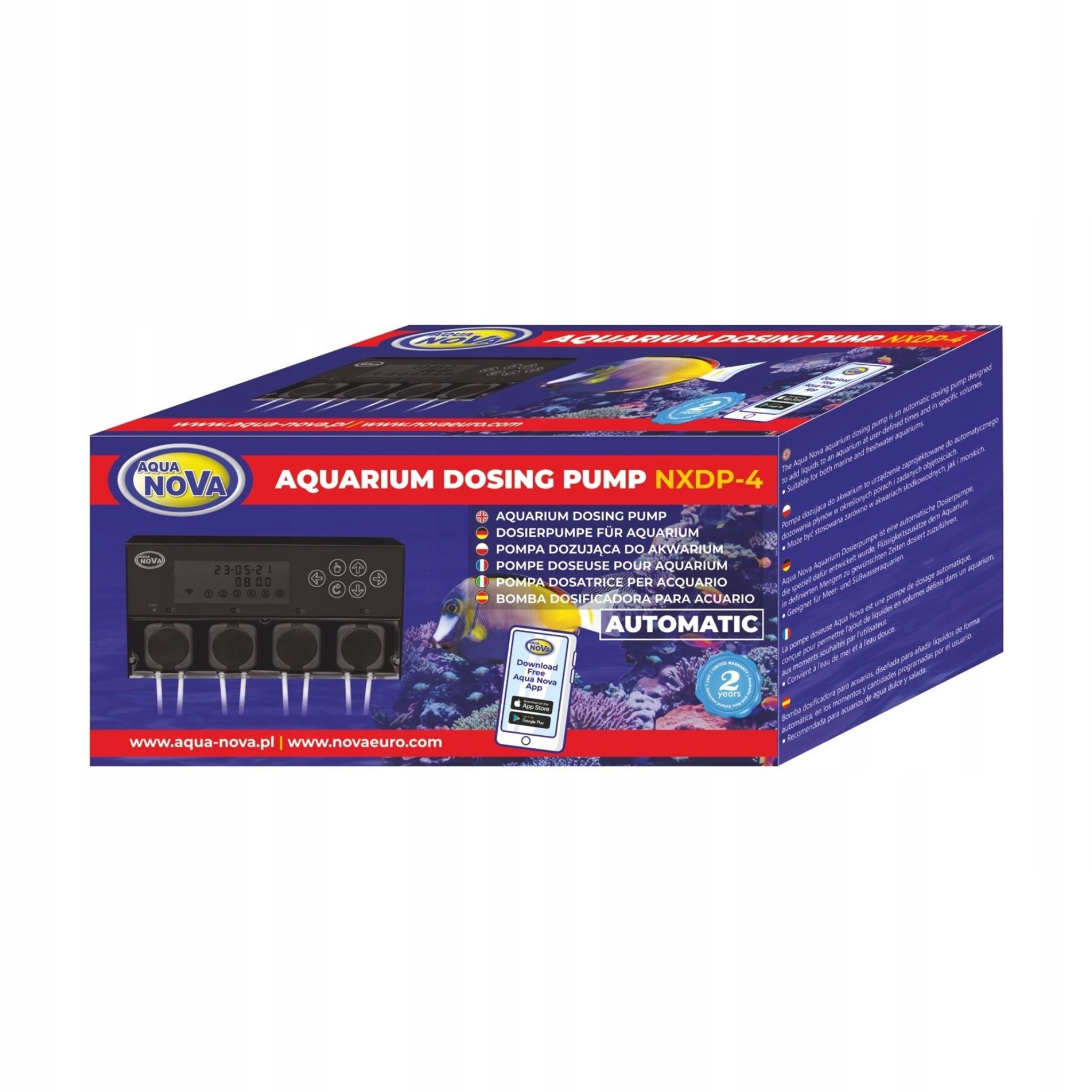 Levně Aqua Nova NXDP-4 Inteligentní 4-kanálová dávkovací pumpa s WiFi