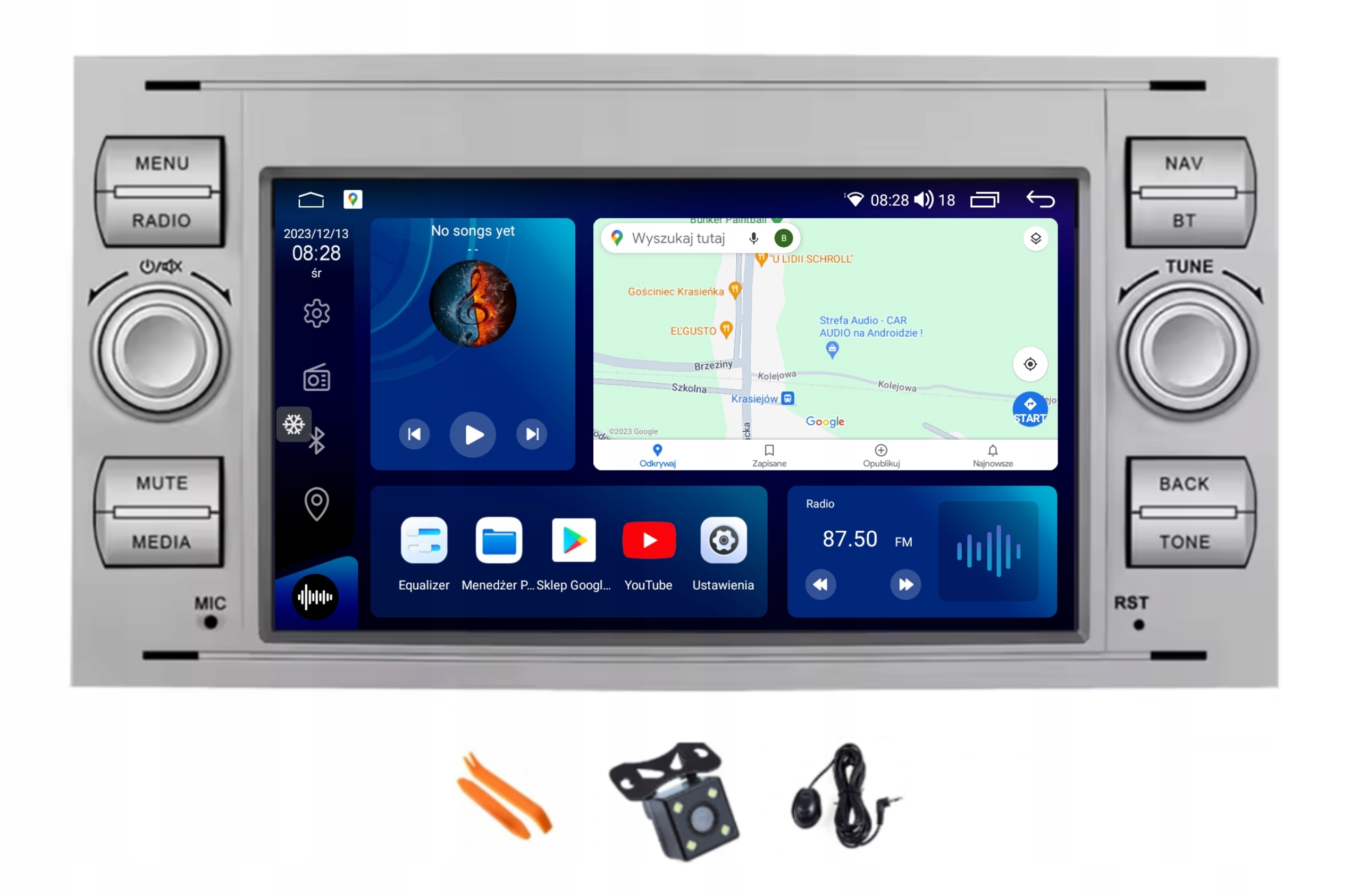 Android Rádio Gps Lte 64GB Ford C-max 1 Kuga 1 Galaxy 2 Fusion 1 Connect 1
