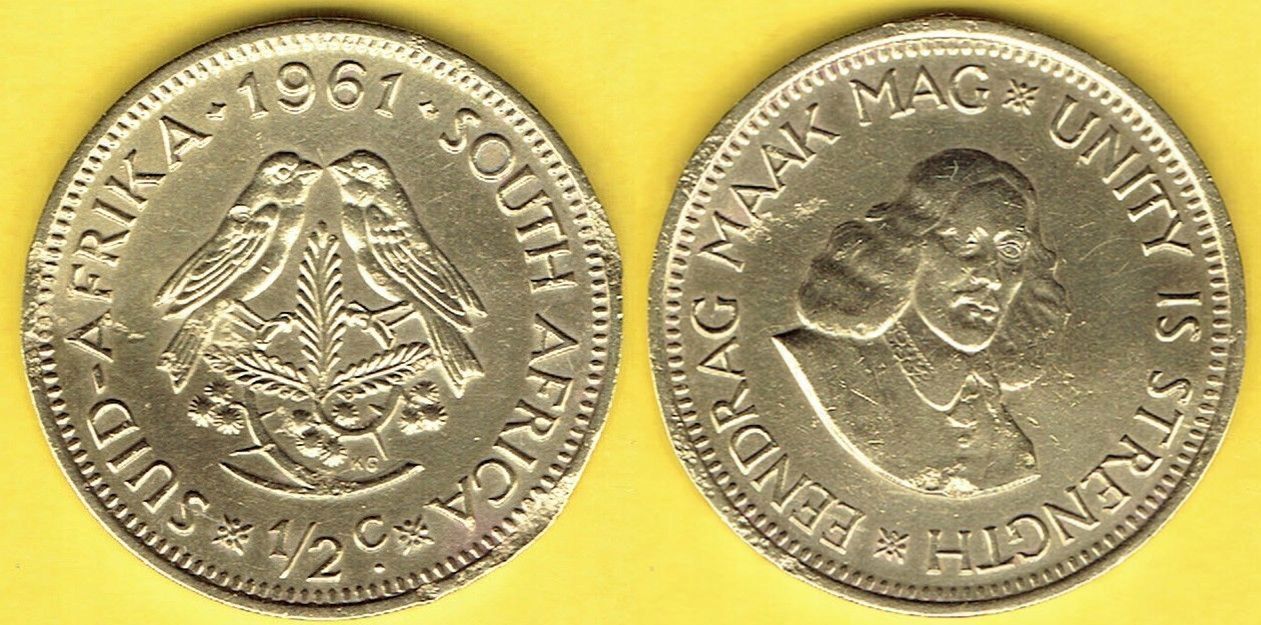 Afryka 1/2 Cent 1961 r.