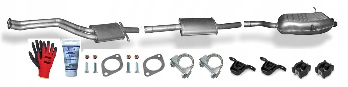 Bmw 3 E46 320 323 328 2.0 2.5 2.8 1998-2001 sada tlumičů výfuku bonus