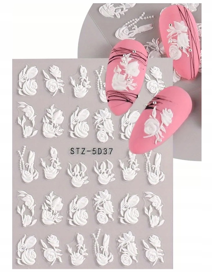 Naklejki akrylowe 5D na paznokcie wzorki R27