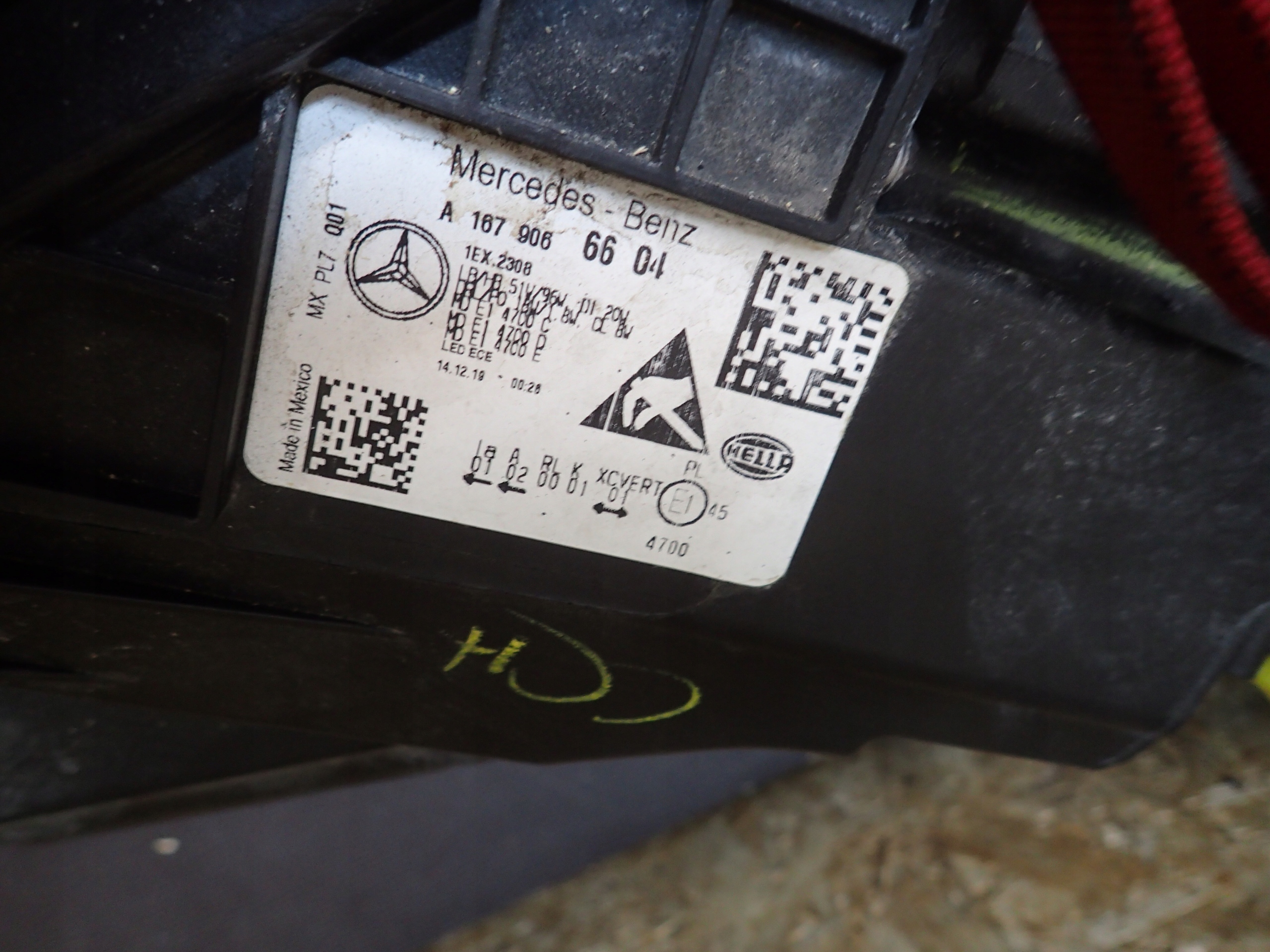 LAMPA PRZÓD PRAWA MERCEDES GLE W167 FULL LED Numer katalogowy części A1679066604