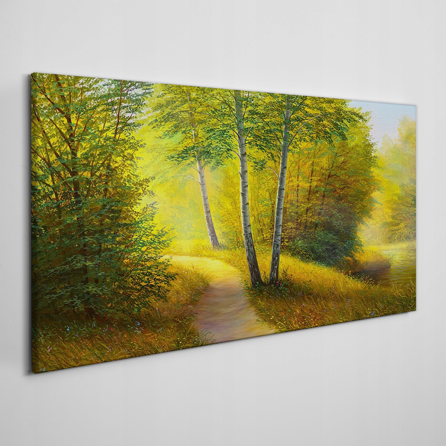 

Obraz płótno Malarstwo las drzewa ścieżka 120x60