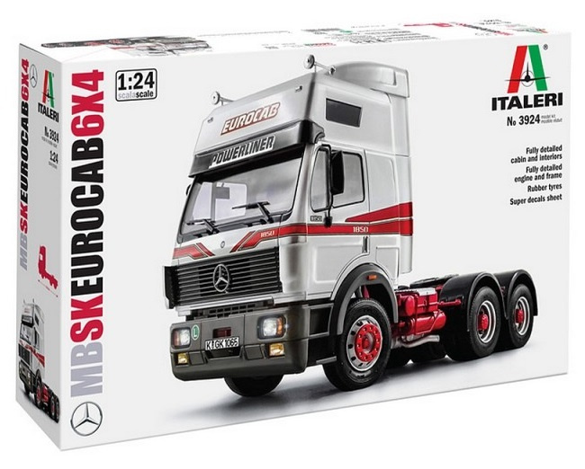 1:24 Model nákladního vozu Mercedes Benz Sk Eurocab 6x4