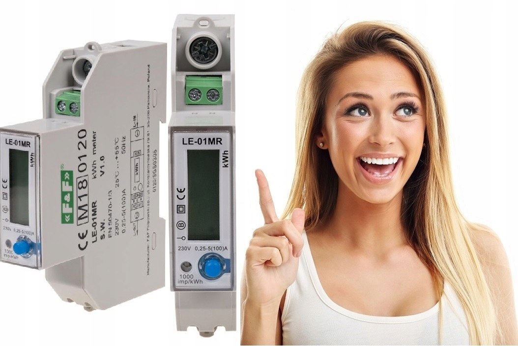 Jednofázový Indikátor Spotreby Energie LE-01MR