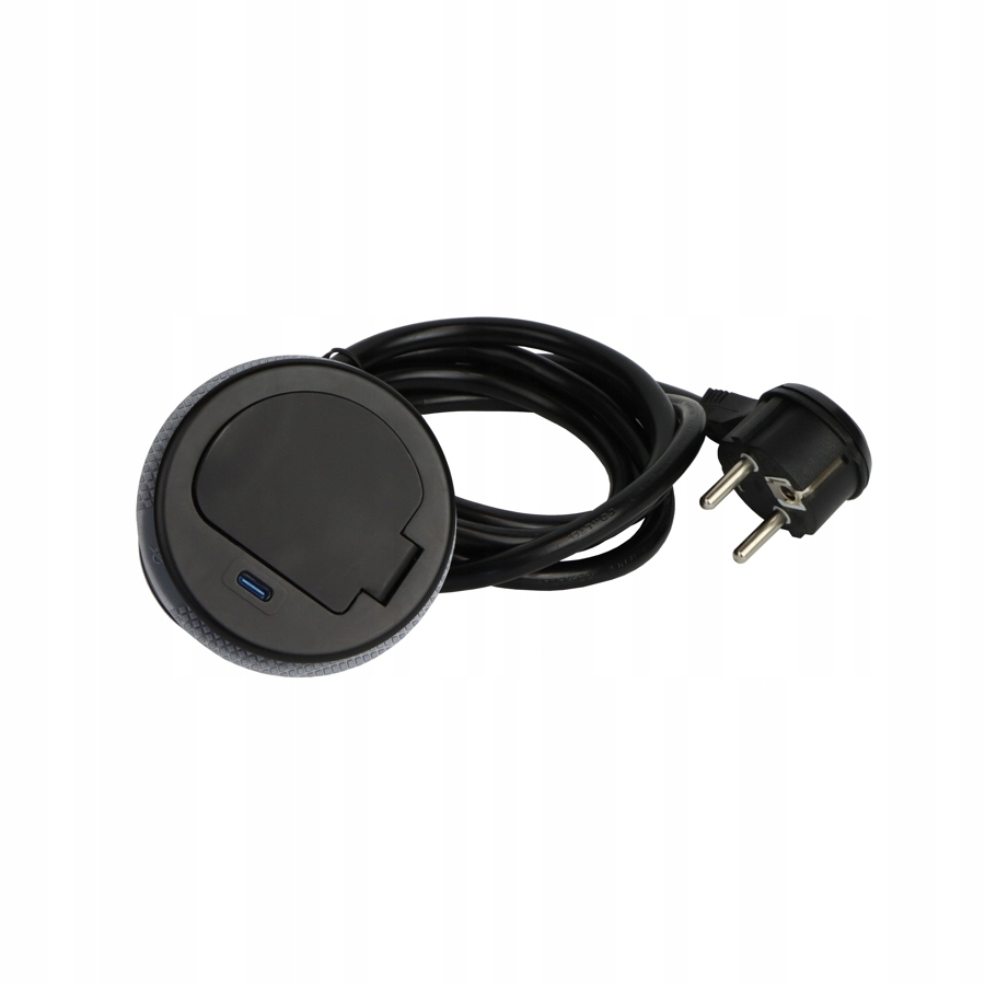 Single Box Gniazdo meblowe 230V/ Usb czarne