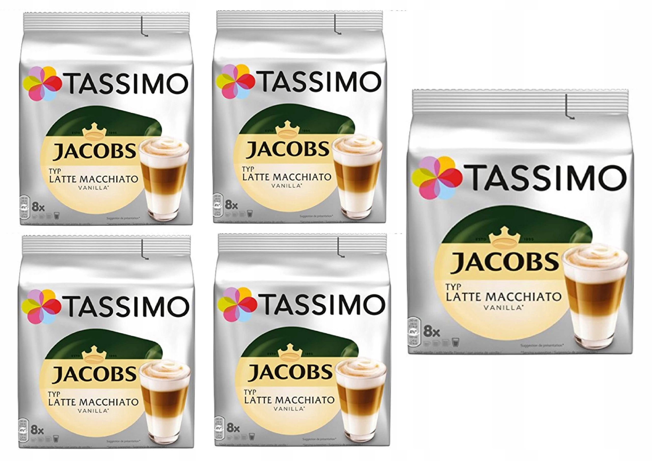 Kapsułki do Tassimo Jacobs Latte Macchiato Vanilla 80 kapsułek