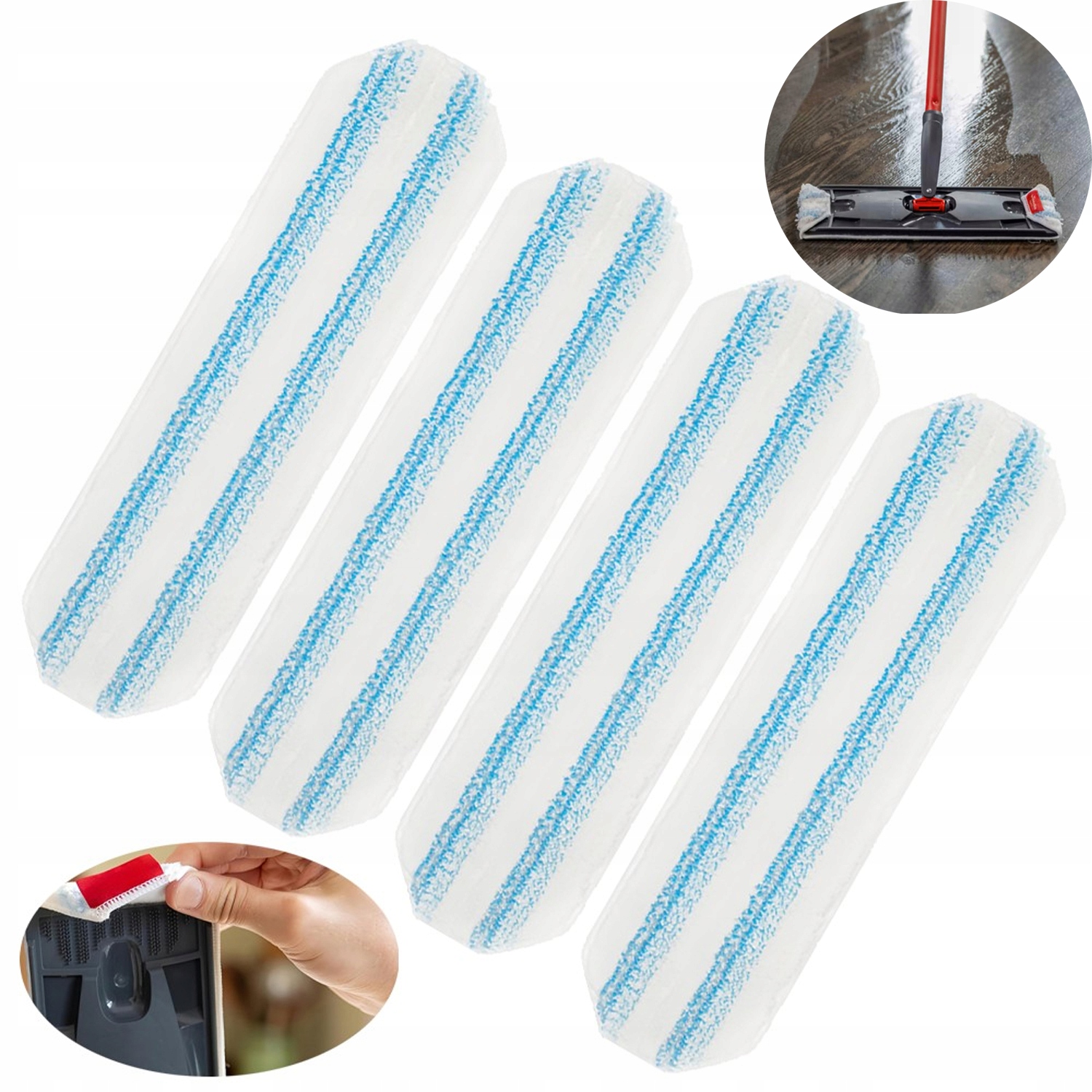 Levně Mikrovláknové Utěrky Pro Plochý Mop Do Domácnosti Lze Prát A Znovu