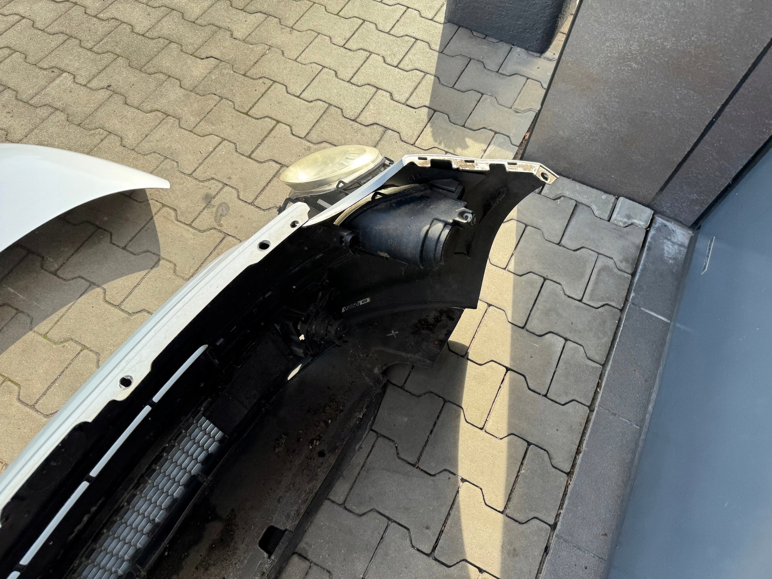 FIAT 500 bumper front front original complete 602/A SREBRNY 07- !