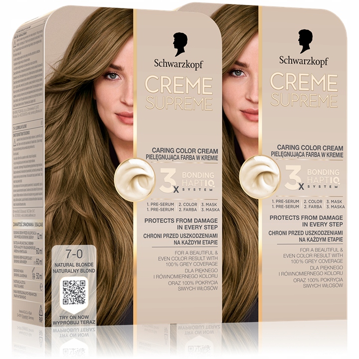 Schwrazkopf Creme Supreme barva na vlasy 7-0 Přírodní blond