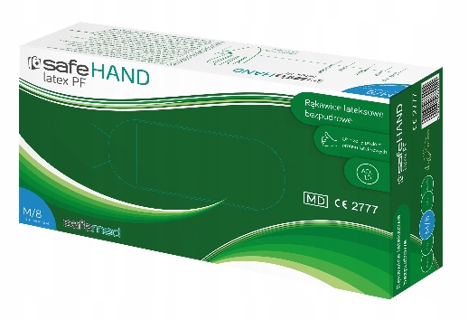 100xS Rękawiczki Rękawice Lateks SAFEHAND latex PF