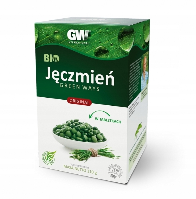 Bio Jęczmień Green Ways w tabletkach 210 g Oryginal 600 tabl. (3 saszetki)