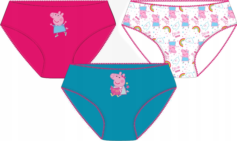 

majtki Świnka Peppa Pig figi 3-pack 104/110