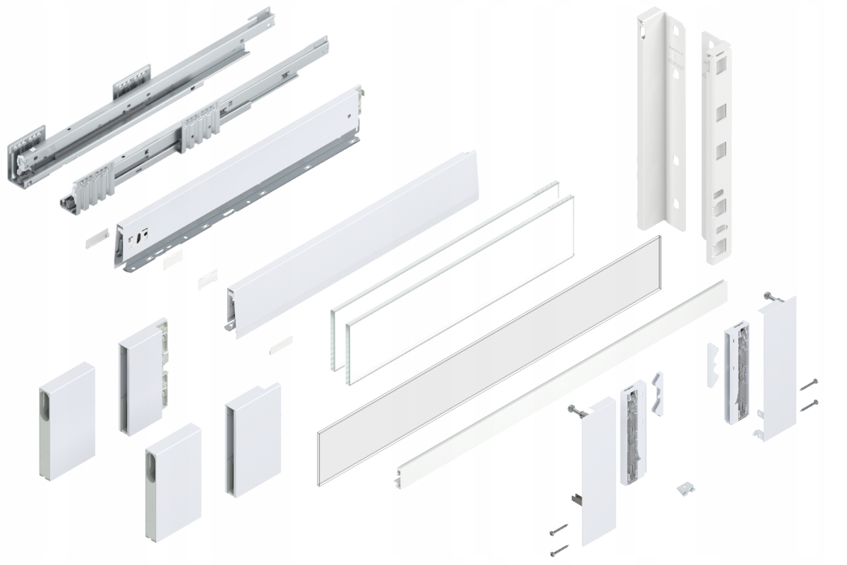 Blum Šuplík Merivobox 550 Vysoká E vnitřní bílá