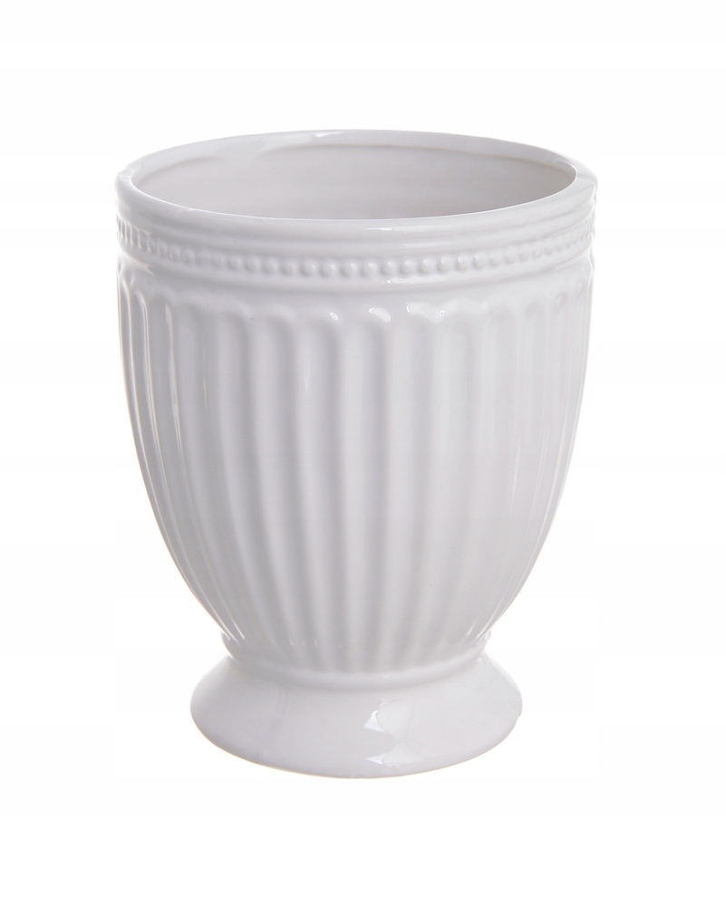 Osłonka JAJO ceramika biała 13x16