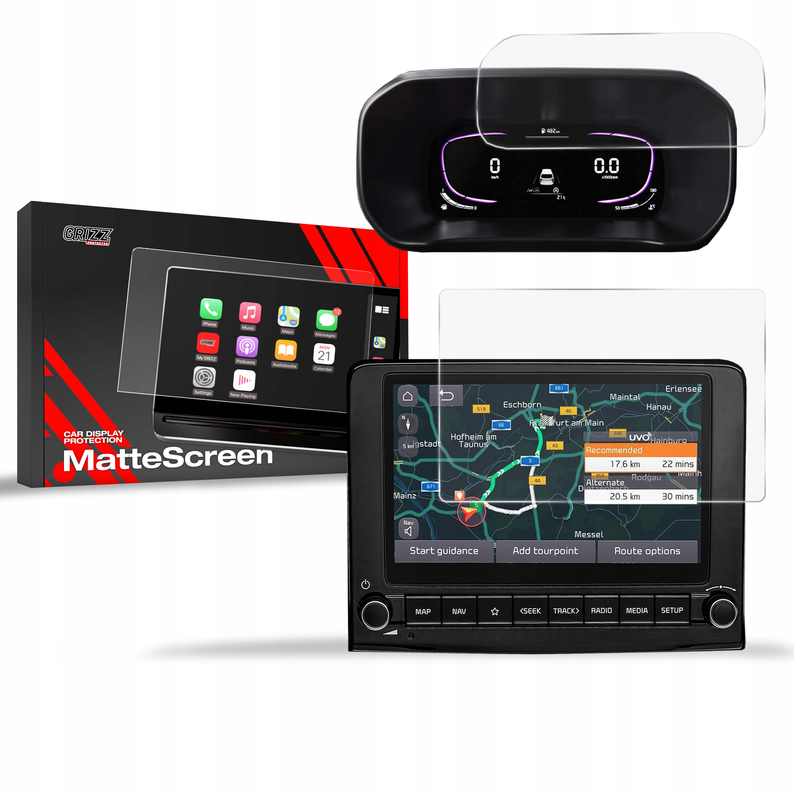 2w1 Folia Antyodciskowa do Kia Stonic 8" (2024-2025)