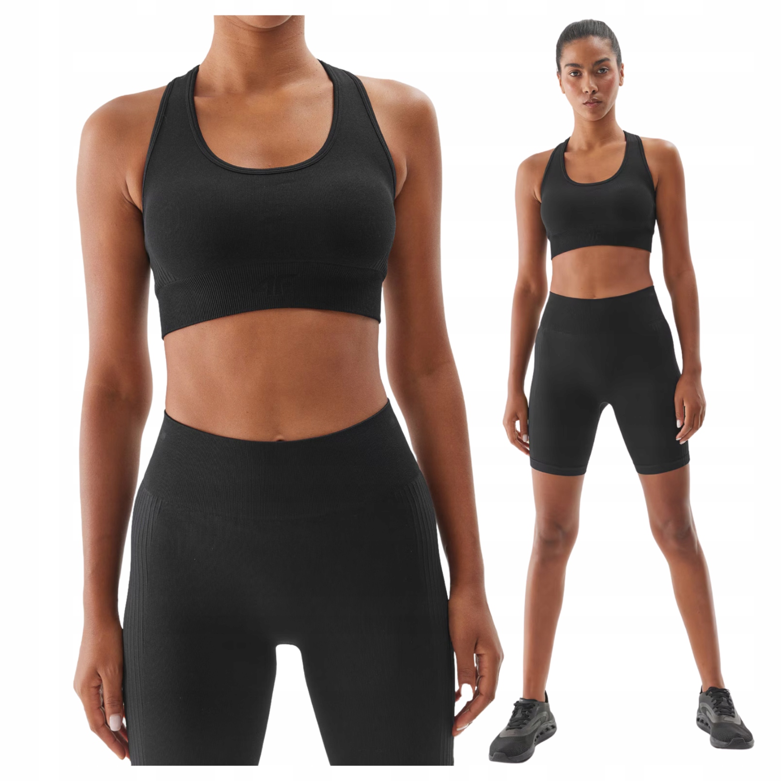 Tréninkový Komplet 4F Dámský Set Podprsenky Podprsenka Legíny Cyklistické