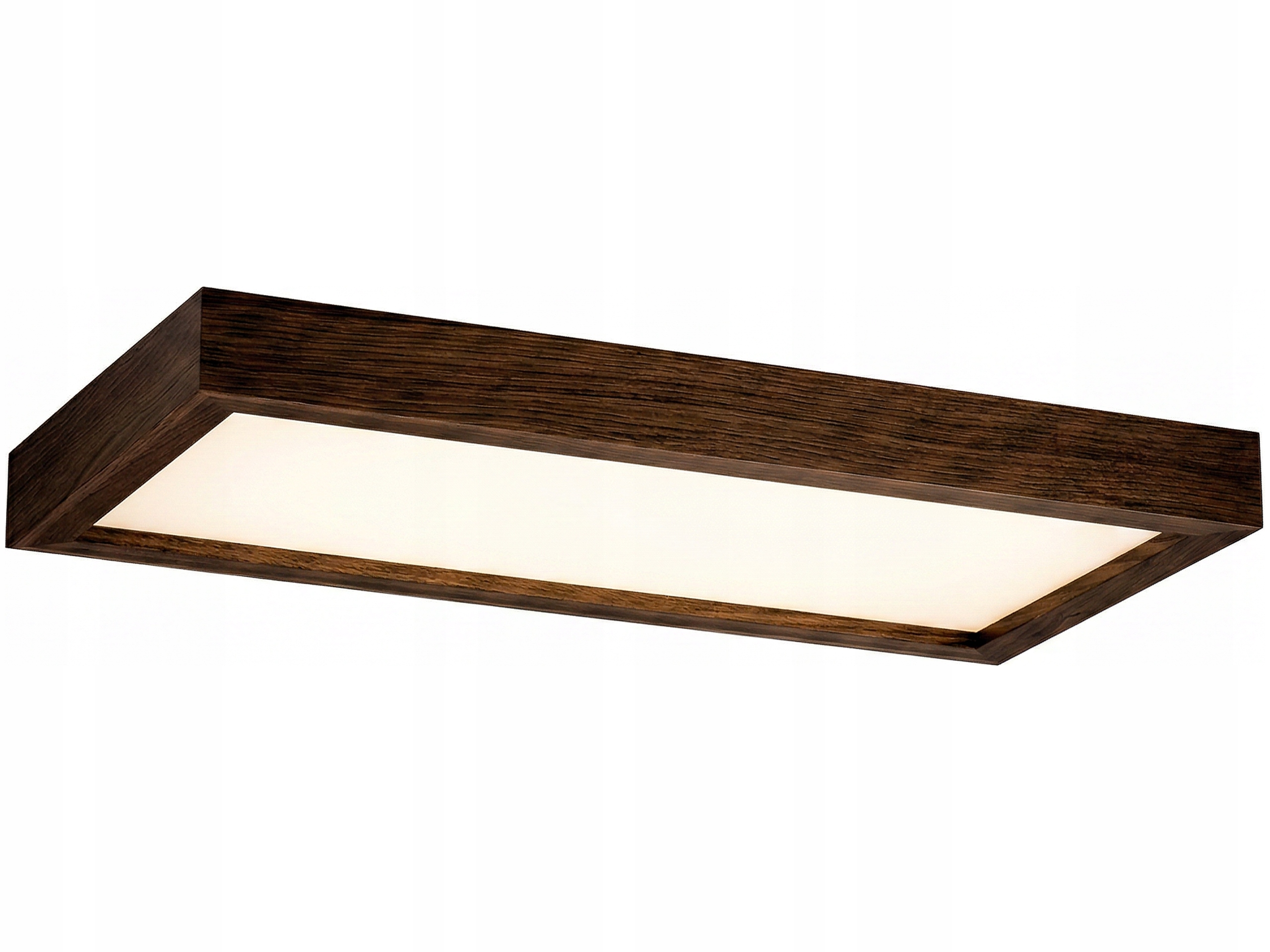 Stropní svítidlo Stropní Svítidlo Led Leja 60x30 Tmavý Dub 28W do chodby, pokoje