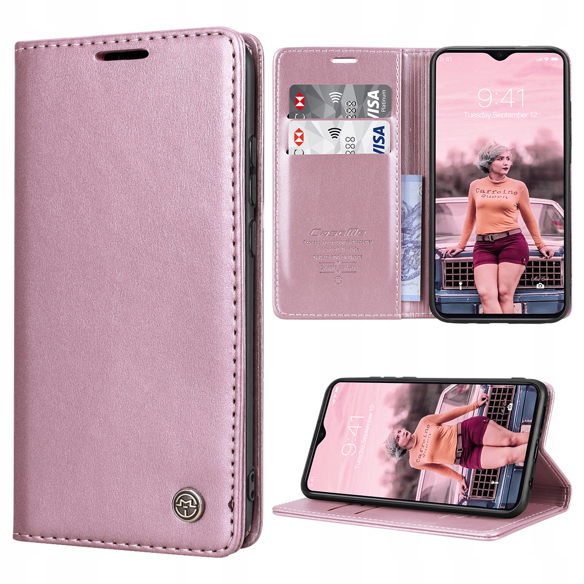 

CaseMe Etui Portfel Skórzany do Redmi Note 8 Pro