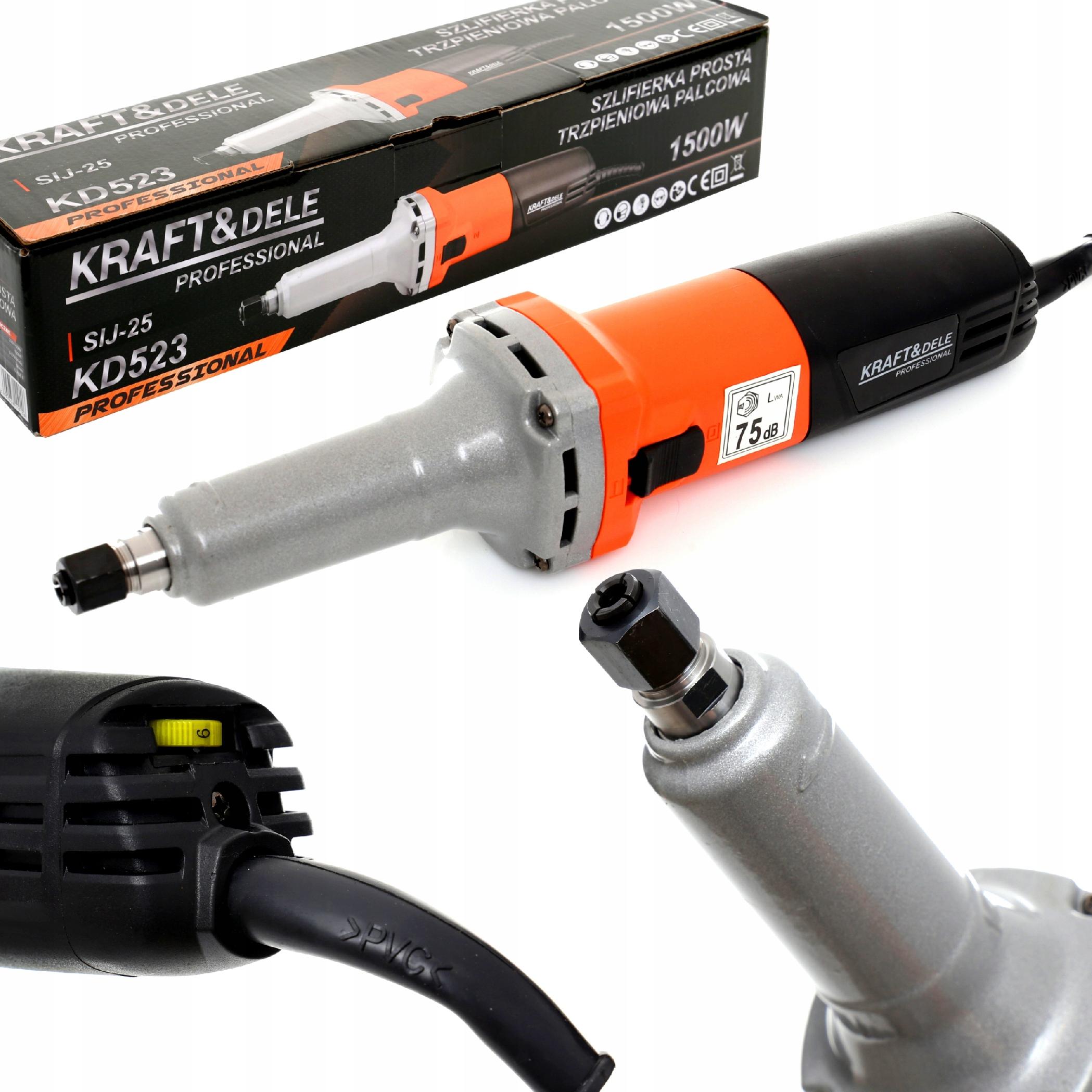 Szlifierka Prosta Trzpieniowa Palcowa 1500W 6MM Regulacja Obrotów 230V