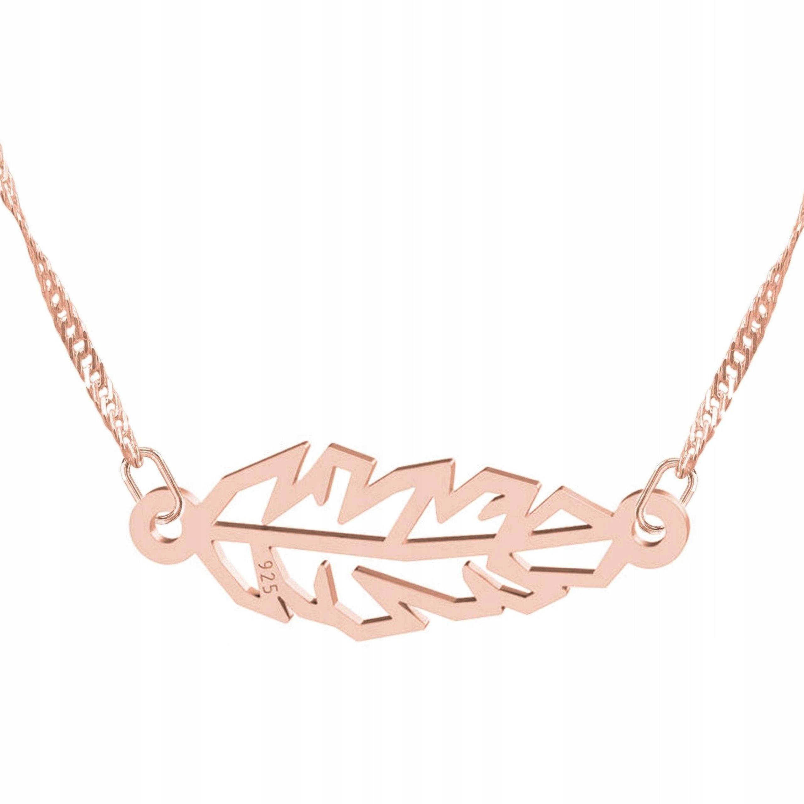 Pozlacený náhrdelník s perem Pero Origami Stříbro 925