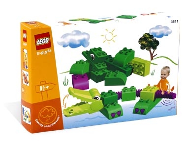 Lego Duplo 3511 Zabawny krokodyl Unikat Z 2003 Roku!