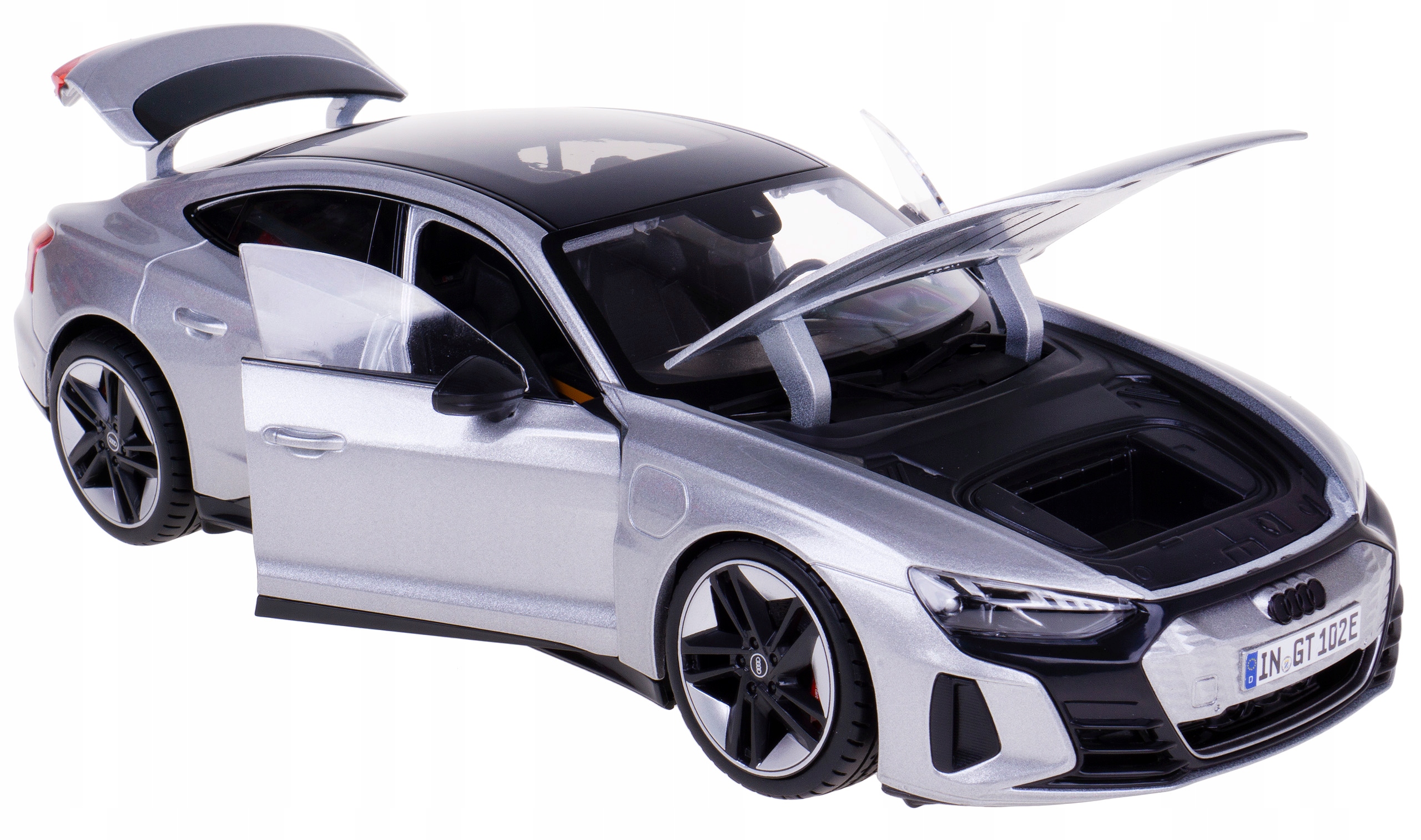 Audi Rs E-tron Gt 2022 Model Kovový Bburago 1:18 Stříbrný