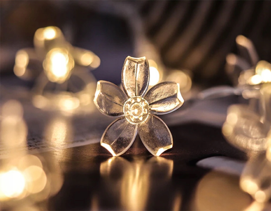 LAMPKI OGRODOWE SOLARNE 40 LED CIEPŁE GIRLANDA Marka Solar Light