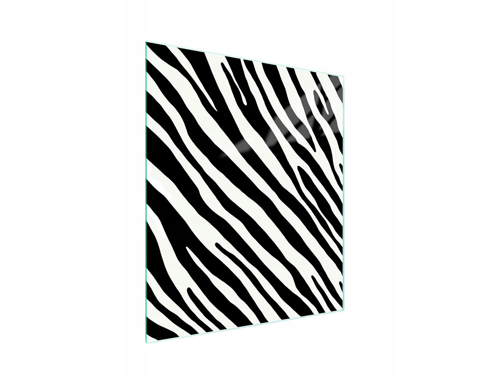 7v1 Skleněná Krájecí Deska 45x52 Zebra