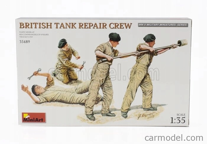 Miniart Figures Soldier Military British Tank Repair Crew 1:35