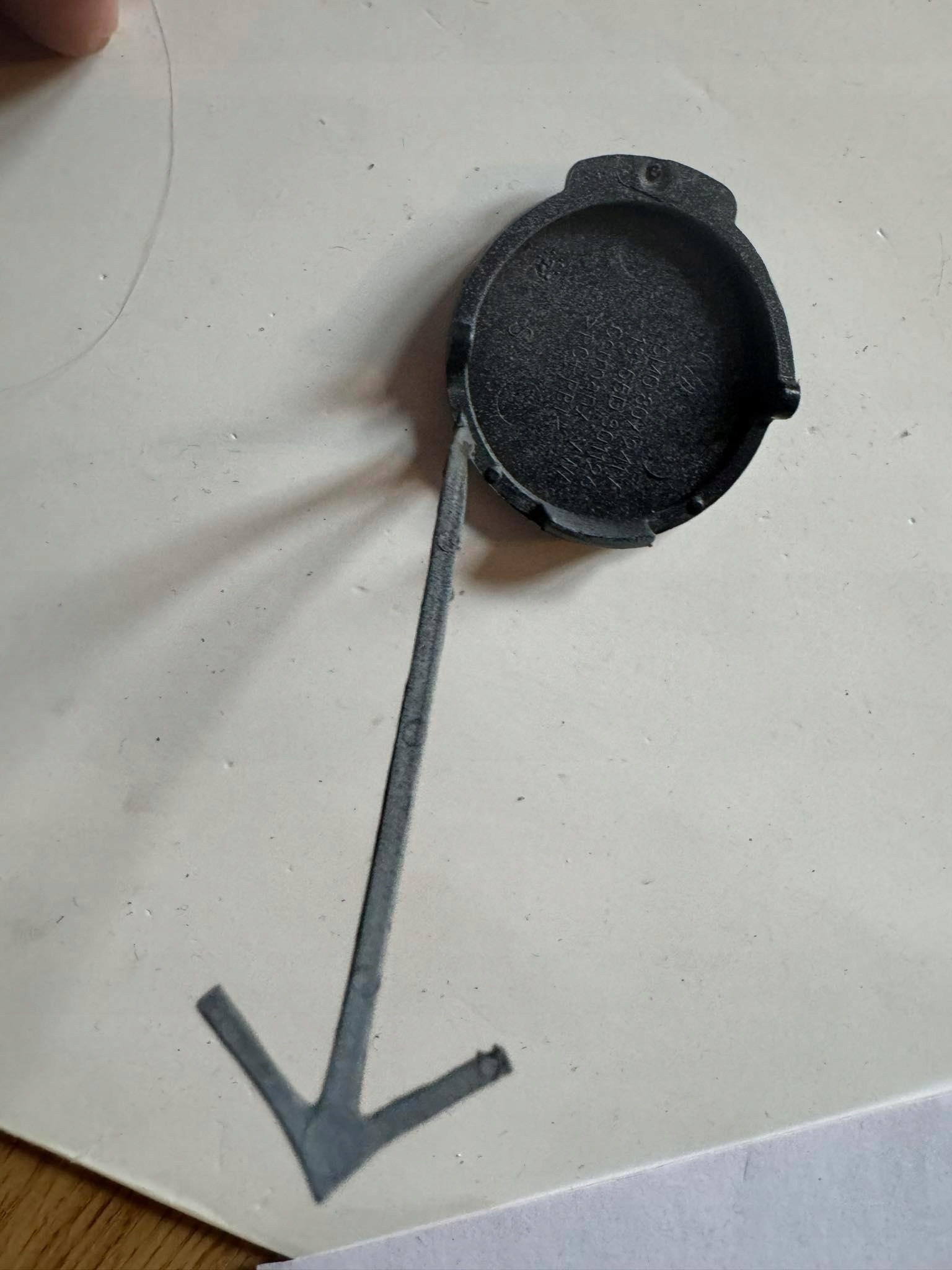 VW GOLF VI plus 10r. -> towing hook cap of a bumper front 5M0807241A