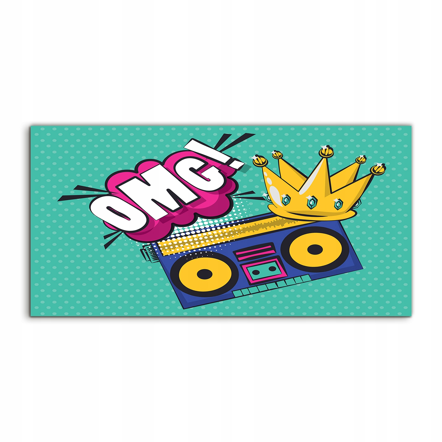 

Fotoobraz akryl 100x50 ścienny Retro Art Boombox