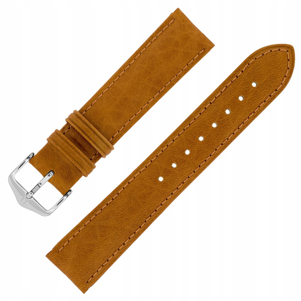 Pásek k hodinkám Hirsch 01009010-2-18 hnědý 18 mm
