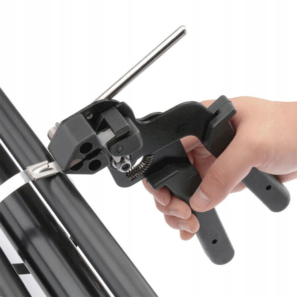 Zaciskarka Do Opasek Stalowych Ucinarka 12MM Zaciskania Cięcia Kablowych