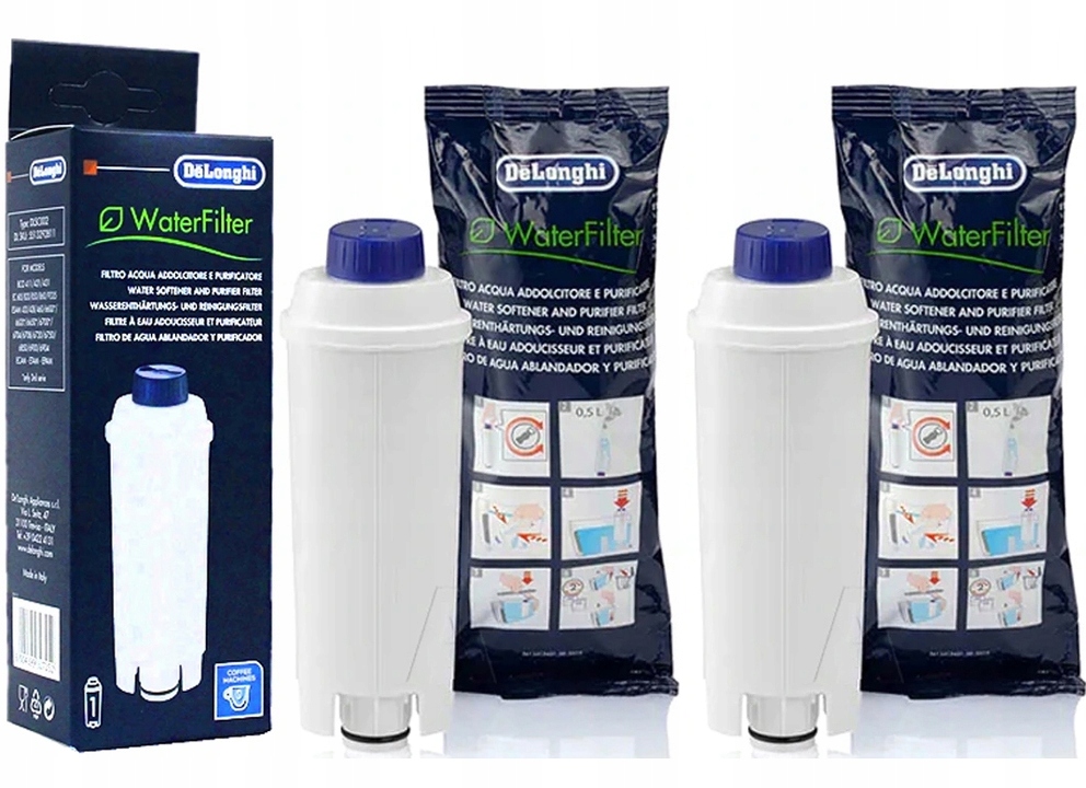 

Filtr wody do ekspresu Delonghi Dls C002 x 2 szt