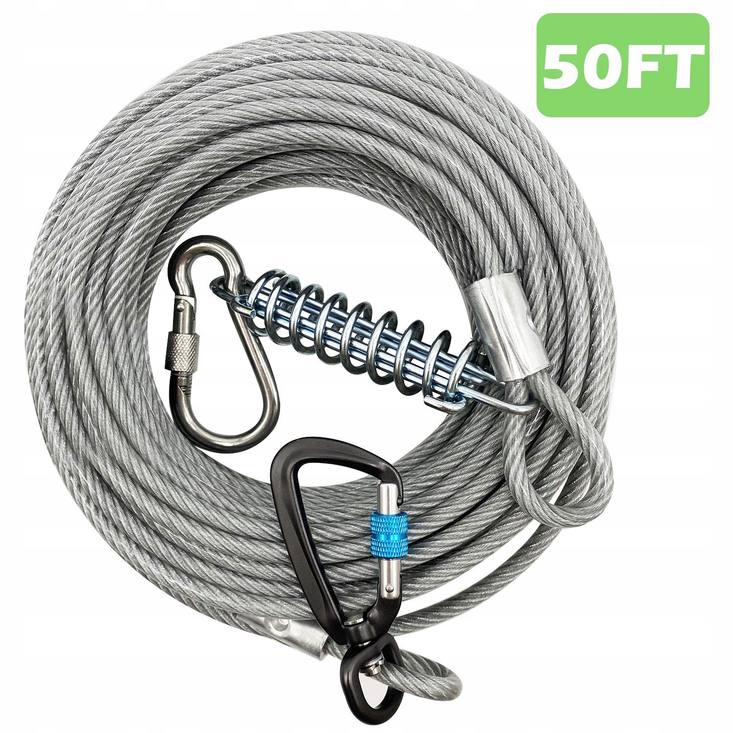 Vodítko s pružinou, lanko 15 Metrů