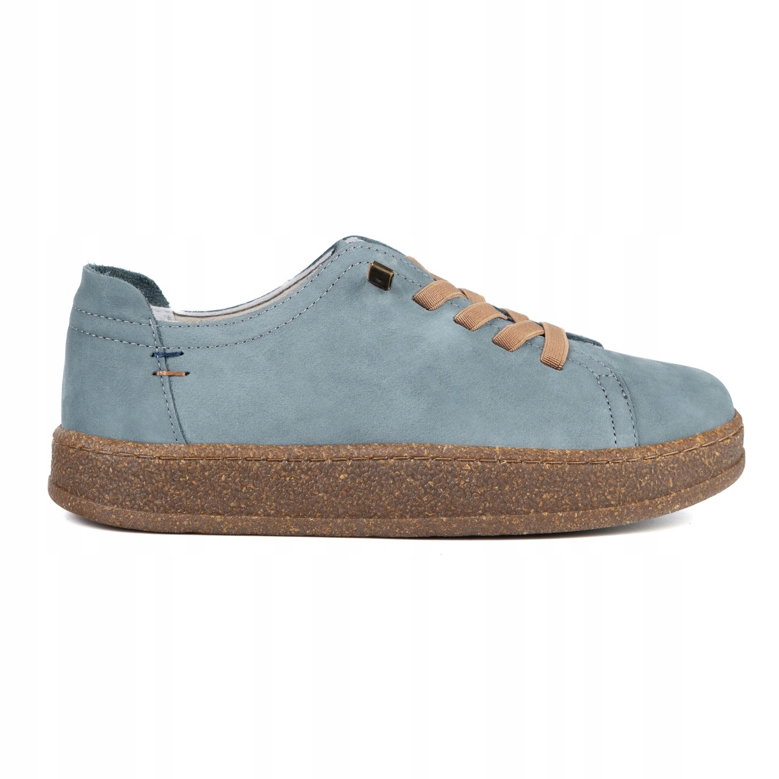 Dámské kožené barefoot-friendly tenisky modré, velikost 39