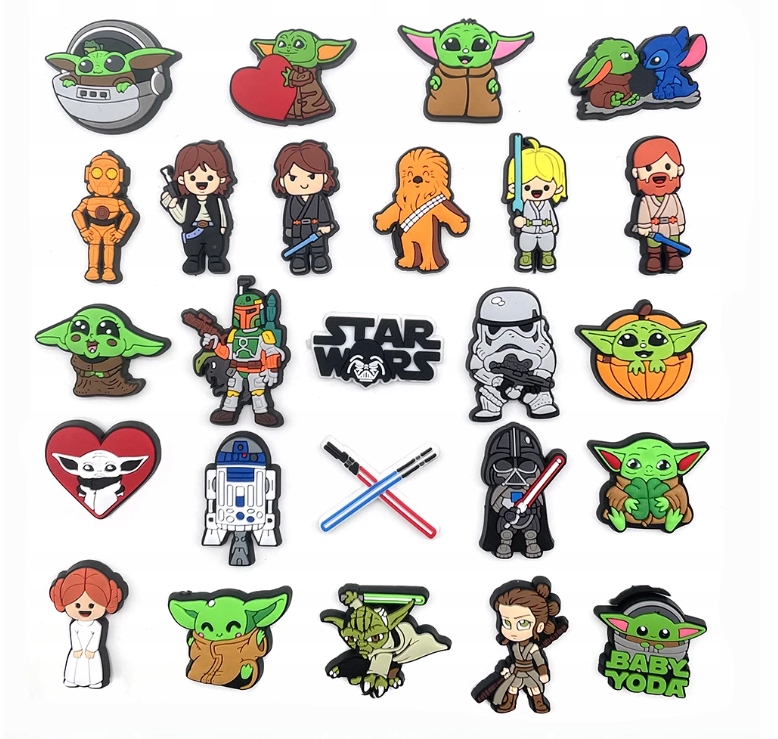 Piny Připínáčky Na Boty Crocs Wpinki Star Wars Hvězdné války 25 kusů