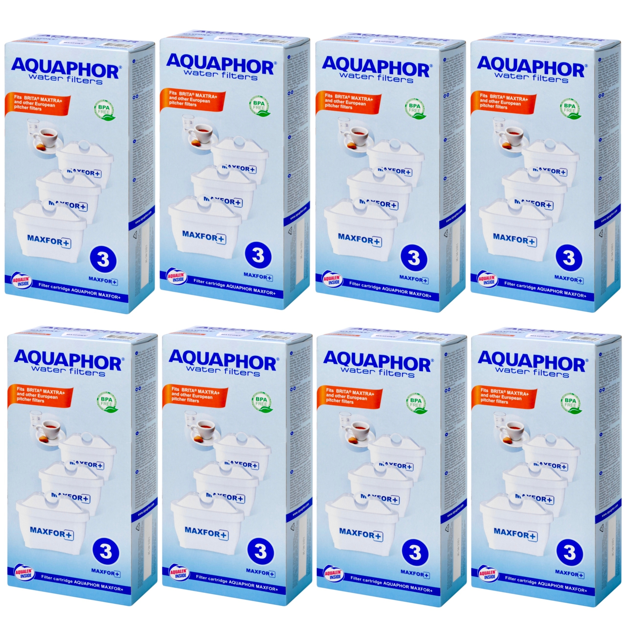 Aquaphor Maxfor+ 24 ks vodních filtrů účinné odstraňování nečistot