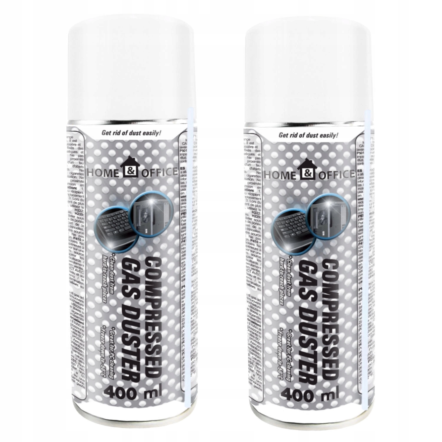 2 x AABCOOLING SPRĘŻONE-POWIETRZE DMUCHAWA SPRAY DO KURZU 400ml RURKA15cm