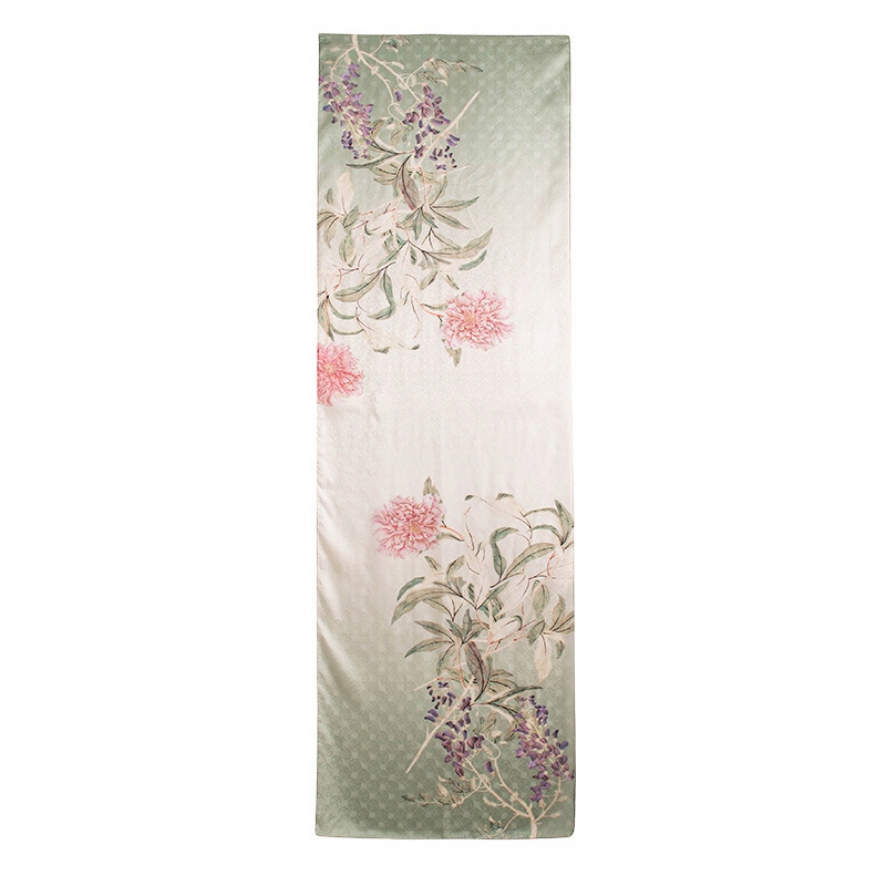 Luxusní žakárová šála ze 100% morušového hedvábí, umělecká dlouhá zavinovací kolekce