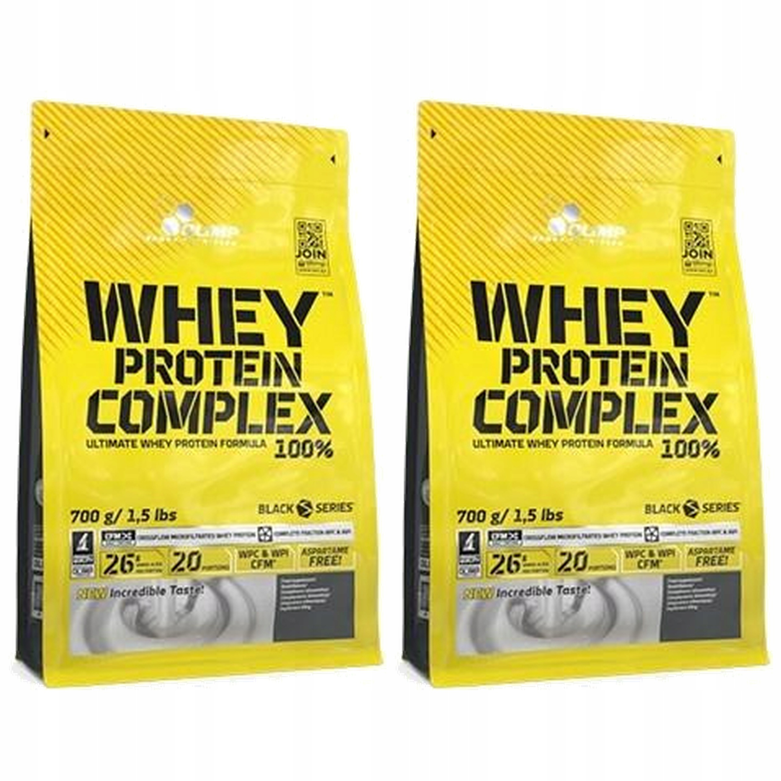 2x Bílkoviny Whey Protein Complex 100% syrovátka Izolát Hmotnost 700 g Olimp