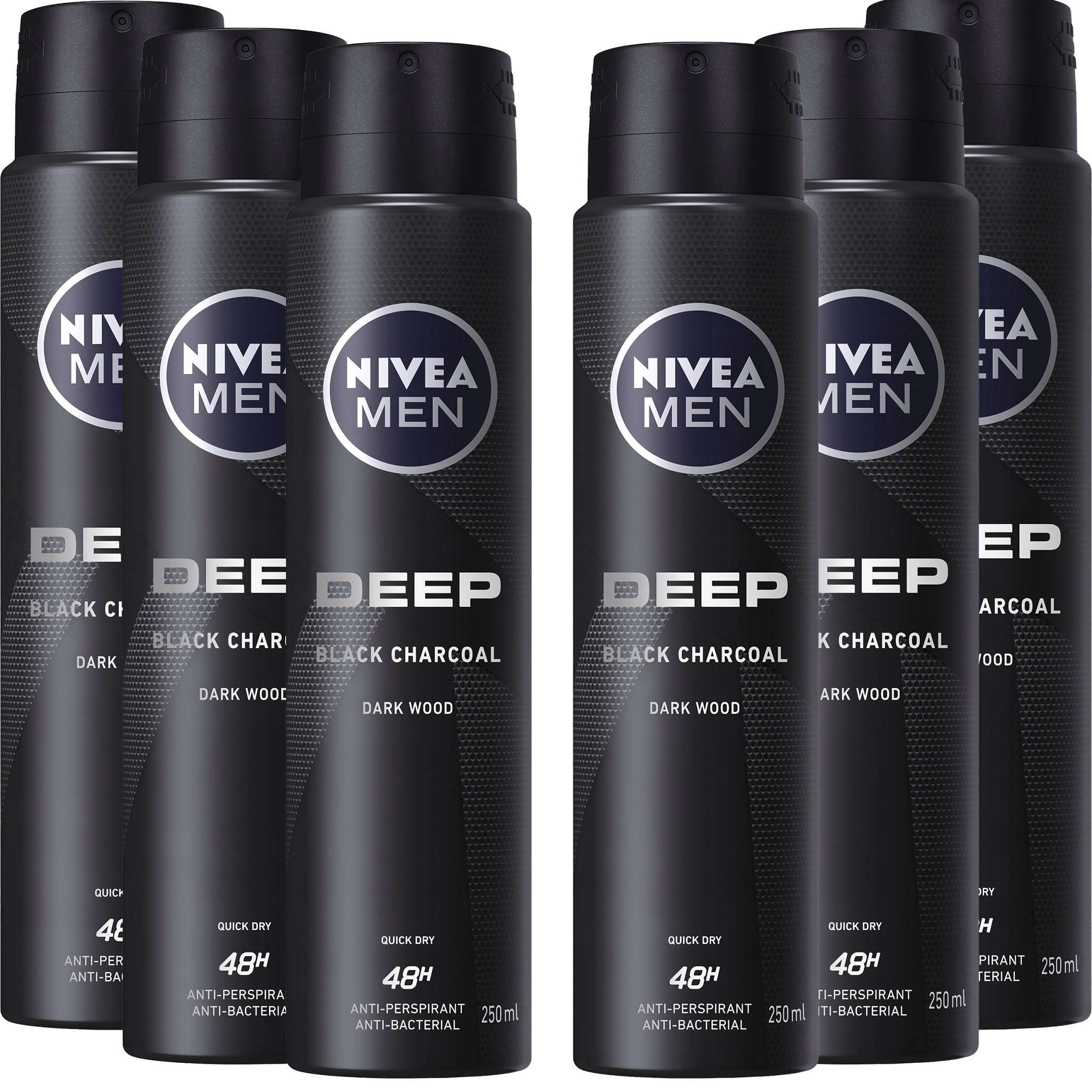 

Nivea Men Antyperspirant męski Deep spray 6x250ml