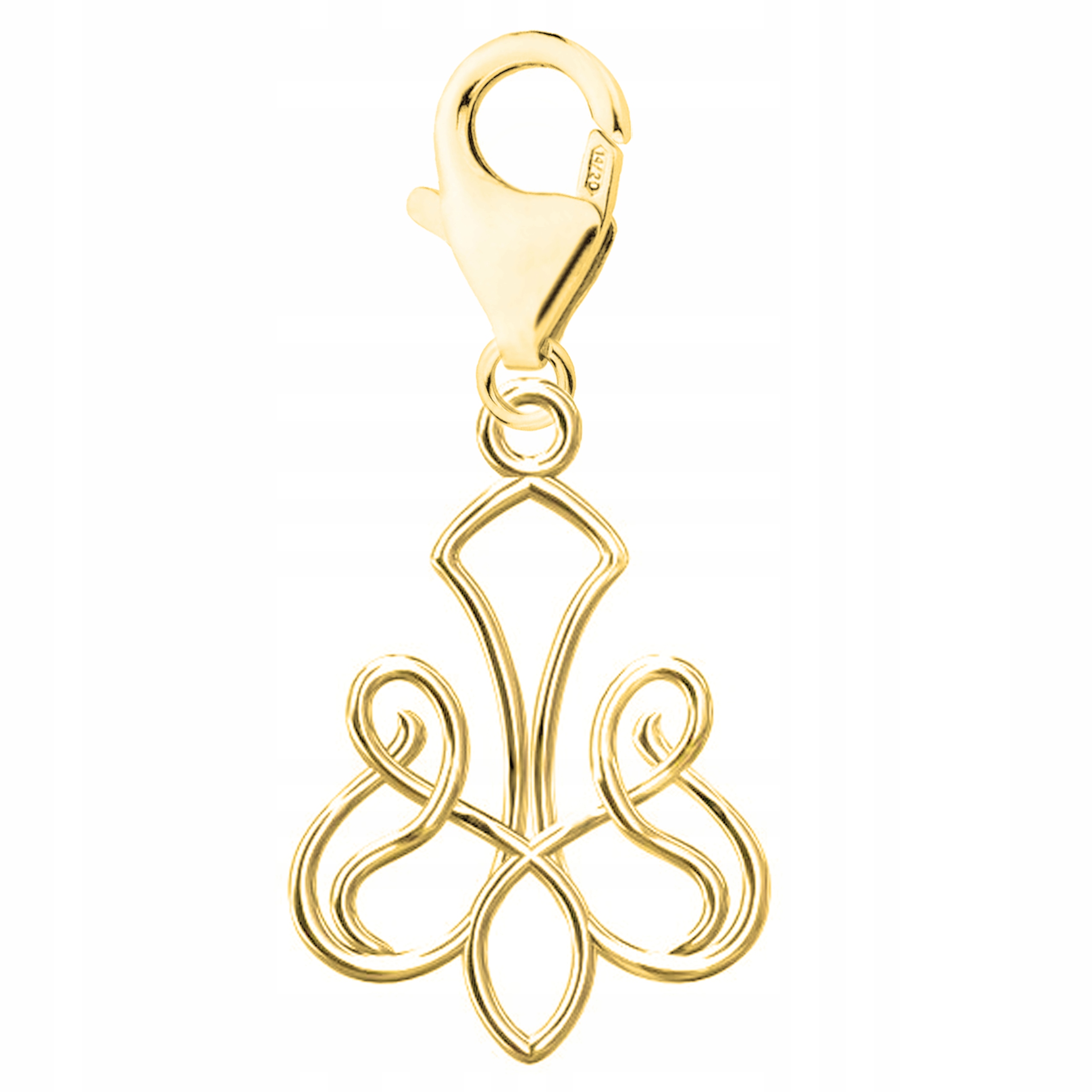 Zlatý přívěsek s ažurovým vzorem Plech s dírkami Stříbro 925