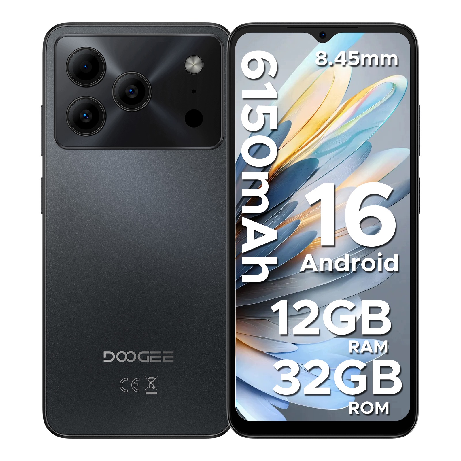 Smartfon Doogee Note56 Lite 12GB/32GB 6150mAh 6,56" 90Hz Android 16 4G Lte