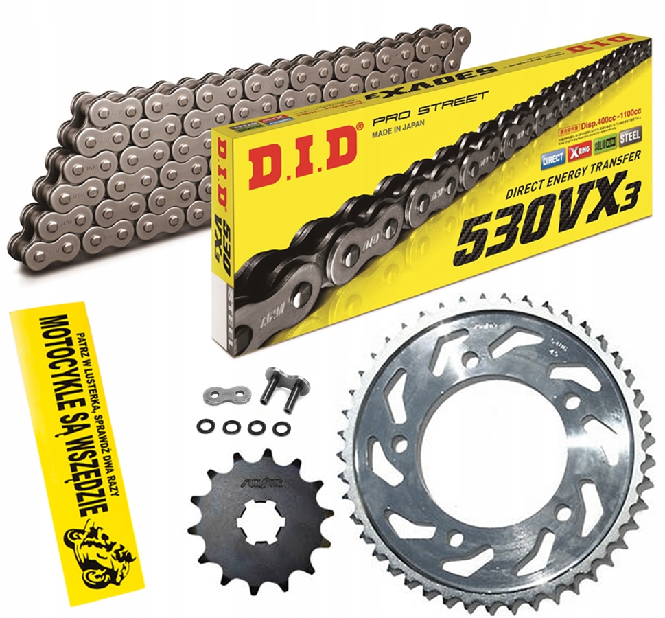 DID530VX3-110 SUNF511-17 - ПРИВОДНИЙ КОМПЛЕКТ DID X-RING SUZUKI SV 1000 2003-07